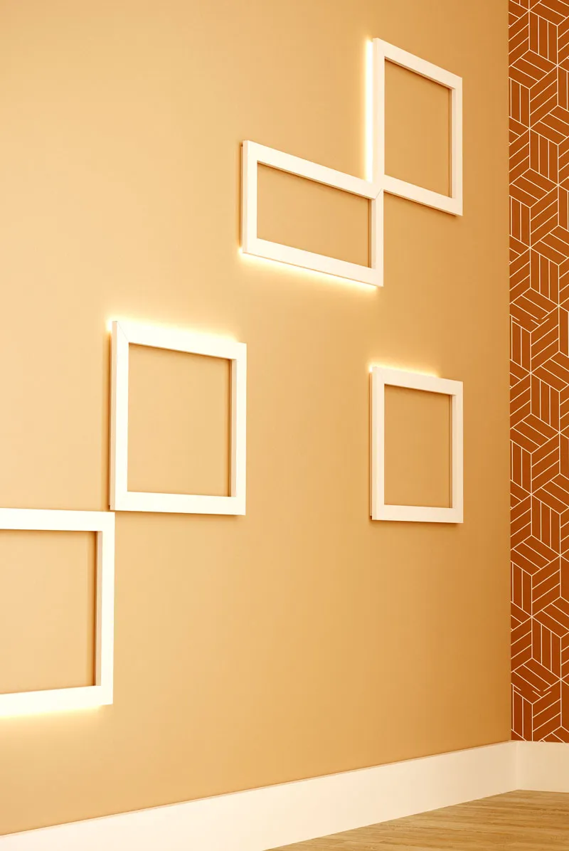 Moldura de Sanca em poliestireno UP26, resistente à humidade, para Teto ou Parede, aplicada com cola